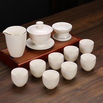 다도세트 쌍화차 유자차 계피차 홍차 잔 소주잔 주문제작 포토 전통찻집 도자기 남대문 그릇시장 찻잔세트 고급 차 세트 8 컵 백자 가정용 양고기 지방 옥 차 커버 그릇 사무실 찻, 프놈펜 스몰 웜 컵 세트 - 12 헤드차 트레이