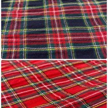 체크천왕 -체크원단 체크천 타탄 체크(의류원단 침구원단 커튼원단 가방원단 이불원단 자투리원단 북유럽풍 닉우스터 체크 원단 체크무늬 동대문천가게 소품원단) BHD18-0712, 곤색