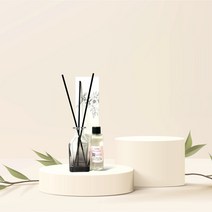 어느멋진날 디퓨저 작은정원향 사각100ml[사각공병+오일100ml+스틱5개], 브라운