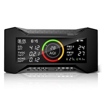 Simbow Air Guardian AQ 공기 품질 모니터 실내 CO2 (PM2.5 PM10 VOC 포름알데히드 습도 온도) 다기능 오염 감지기 쉬운 보정 측정기