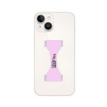 FITflex 휴대폰 핑거 가죽 핸드폰 스트랩 스마트폰 그립, 연보라, 1개