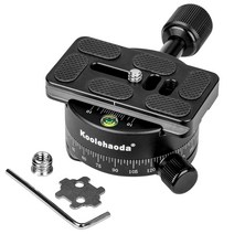 koolehbodb 360° 파노라마 헤드 삼각대 운대 70mm 퀵 릴리스 플레이트 포함. RRS /