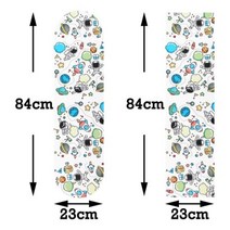 스케이트 보드 83x24cm 4륜 미끄럼 방지 천 롱 os780 사포 스쿠터 그립 테이프 데크 전기 사포, e