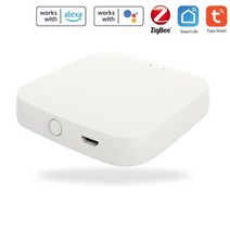 이산화탄소측정기 실내공기질관리법 Tuya Zigbee 6in1 대기 질 검출기 CO2 측정기 PM25 포름 알데히드 TVOC 가정용 온도 습도, 없음, Gateway+Gateway
