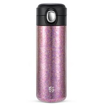 플라스크 휴대용 술병 휴대용 티타늄 진공 보온병 병 열 물병 절연 컵 진공 머그컵 뜨겁고 차가운 야외 스포츠 유지, 퍼플 400ml, 1개