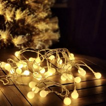 프리누아 LED 앵두전구 감성조명 캠핑 크리스마스 웜화이트, 건전지형+리모컨 5M 50구