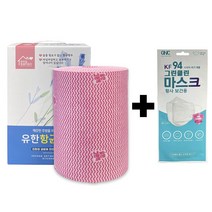 (유한크린텍) 신형 유한향균행주 106매 +사은품 KF 94 마스크 1매 빨아쓰는 키친타올 주방 식당 위생행주 일회용 식당용 대용량 업소용, 1개