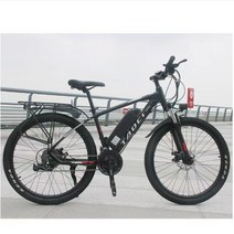 TAOCI 리튬 전지 전동 자전거 26인치 알루미늄 합금 조력 산악차 36V 장거리 항속 전동차, 검정색, 36v350w10ah