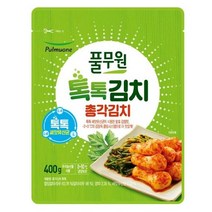 풀무원 가족 반찬 총각김치 (400g) 라면 칼국수 여행용 캠핑, 13세트