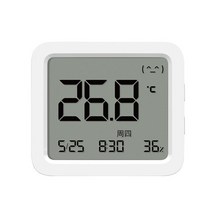 XIAOMI Mijia 블루투스 온도계 무선 스마트 전기 디지털 습도계 온도계 Mijia app와 함께 작동, 01 WHITE