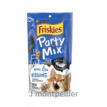 프리스키 파티믹스 멀티팩 고양이 간식 170g, Beachside (새우+게살과 참치), 60g, 80개