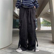 커플룩 여름 데일리 리본 빅포켓 팬츠 남녀 루즈핏 카고 바지 러쉬 선물