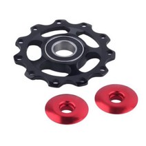 자전거 변속기 초경량 알루미늄 합금 후면 변속기 자키 휠 도로 자전거 MTB 가이드 롤러 아이들러 풀리 사이클링 부품 변속기 자키 휠 MTB 가이드 롤러 아이들러 풀리 사이클링 부품, 1PC  Blue