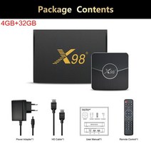 ott박스 디자인 x 98 플러스 Amlogic s905 w2 안드로이드 11 OS 듀얼 와이파이 BT 스마트 OTT TV 박스 유튜브 넷플릭스 ip tv 지원, 02 4GB 32GB_04 Au 플러그