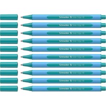 Schneider Slider Edge 파스텔 XB (엑스트라 브로드) 볼펜 1.4mm 라이트 블루 배럴 베이비 잉크 펜 10개 박스 (152230), ocean