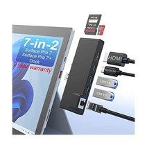 Rocketek 서피스 프로 9 도킹스테이션 8 악세사리 X 독 4K HDMI 100W 썬더볼트 4 포트 C타입 5Gbps 2*USB 30 오디오 SD TF Card Microso, CL-SH868-US