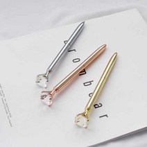 [래드원]보석 볼펜 2종 다이아몬드 진주 특이한 판촉물 답례품, 진주-실버
