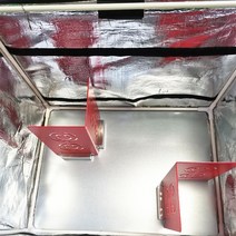 배달통파티션 가방 오토바이 바이크 라이더 탑박스 배달박스 칸막이, 48L 바닥판1개 자석2개