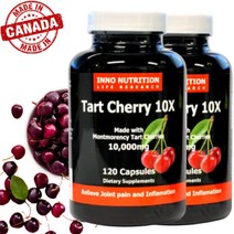 고함량 10000mg 타트체리 10배 농축 120정 몽모랑시 캐나다 직구, 2병, 120캡슐(2개월)
