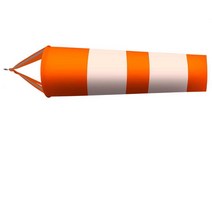 풍향 지시기 바람 측량 베어링 교육 학교 과학 깃발, 주황색 반사 섹션 1 m, 1개