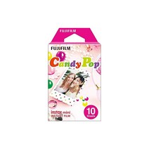 FUJIFILM 즉석카메라 체키용 필름 10매입 그림 무늬 캔디팝 INSTAX MINI CANDYPOP WW1
