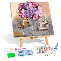 비즈십자수와 숫자유화를 하나로 diy 취 보석자수 사진그림으로 DIY보석십자수 그림도안 크리스마스, 70823, 40*50
