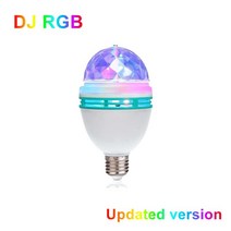 싸이키조명 나이트 노래방 클럽 파티 조명 led rgb 램프 9w 6w e27 dj 전구 매직 컬러 프로젝터 자동 회전 무대 ac220v 110v for holiday bar, 6w e27 220v 110v