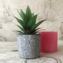 수제 화분몰드 실리콘 도자기 석고틀 캔들 토분 제작, E