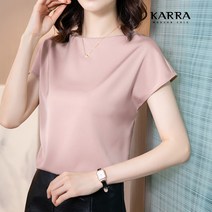 카라 KARRA 새틴보트넥블라우스 A3M891
