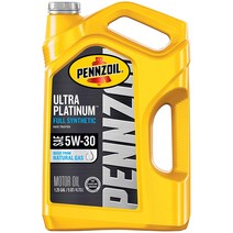 펜조일 울트라 플래티늄 5W-30 100% 합성유 엔진오일 4.73L Pennzoil Ultra Platinum Full Synthetic 5W-30 (5 Quart), 4730ml