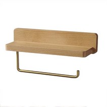 원목 황동 미니선반 휴지걸이 너도밤나무 더블