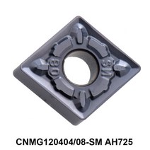 원래 CNMG120404-SM AH725 CNMG120408-SM CNMG 120404 120408 카바이드 인서트 선반 튜닝 커터 CNC, [01] CNMG120404-SM AH725