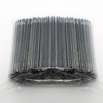 개별포장 자바라 빨대 검정 7x25 500개, 단품, 단품