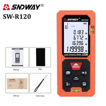 자동 레이저 측정기 미니 오토 레벨기 거리 수평계 삼각대 sndway 50m 70m 100m 120m 디지털 trena 룰렛 눈금자 측정 테이프, 협력사, sw-r120 120m