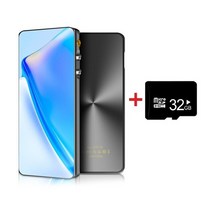 mp4 플레이어 새로운 m420 + 안드로이드 와이파이 블루투스 5.0 구글 플레이 스피커 fm 라디오 전자 책과 4.2 인치 터치 스크린 뮤직 비디오, 검은색 32GB 카드 추가, 검은색 32GB 카드 추가