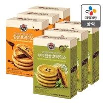 CJ직배송 녹차맛찹쌀호떡믹스 400g X3개+찹쌀호떡믹스 400g X3개
