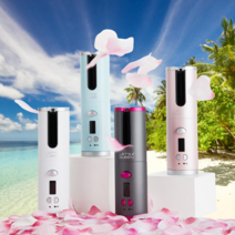 레츠퀸 S100 무선 헤어스타일러 봉고데기 볼륨 웨이브 미용실 연예인 앞머리 고데기 홈쇼핑고데기, 블루