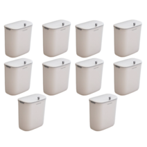 달팽이리빙 푸벨드마망 주방 걸이형 휴지통 음식물쓰레기통 9L, white, 10개