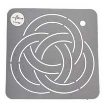 취미 퀼트 diy 도구 DIY 서브 자수 모델 바느질 템플릿 퀼팅 패치워크 스피닝 수제 세트 12x12cm 22x22cm, [04] 12X12CM 1PCS