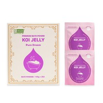 젤리 입욕제 슬라임 목욕놀이 커플 입욕젤 호캉스-코이젤리 1BOX (2개입 200g), 퓨어드림(투명), 1개