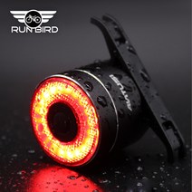 RUNBIRD 감속센서 자전거 후미등 IPX6 등급, 1+1