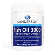 샌더슨 피쉬오일 3000 (540 EPA 360 DHA) 150캡슐, 1개