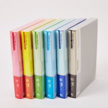 더존FK 대용량 커버형 60P 80P 클리어파일, 60매, 청색