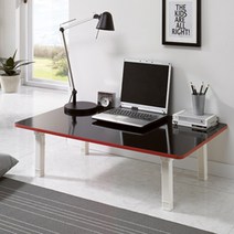 은혜가구 프라임 접이식 좌식 책상 다용도 공부상 밥상 좌식 테이블 1인-6인용, 블랙_화이트다리