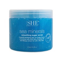 OM SHE 아로마테라피 씨미네랄 슈가 스크럽, 1 Count (Pack of 1)_Lemon Grap