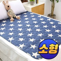 한일의료기 전기이불 빨아쓰는 전기요 캠핑용 전기매트 워셔블 전기장판, 소형, 무자계 큰별네이비