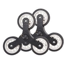 1 쌍 계단 등반 쇼핑 카트 교체 바퀴 트롤리 캐스터 쇼핑 세탁 카트 가정용 하드웨어, 03 C