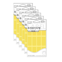 쁘띠팬시 투명봉인라벨 견출지 20-T213, 투명, 18개