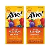 얼라이브 원스데일리 멀티비타민, 100정, 2개