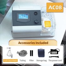 양압기 자동 CPAP 기계 안티 코 고는 인공 호흡기 의료 가습기 및 비강 마스크와 수면 무호흡증, 01 AC08 with Face Mask_01 매체